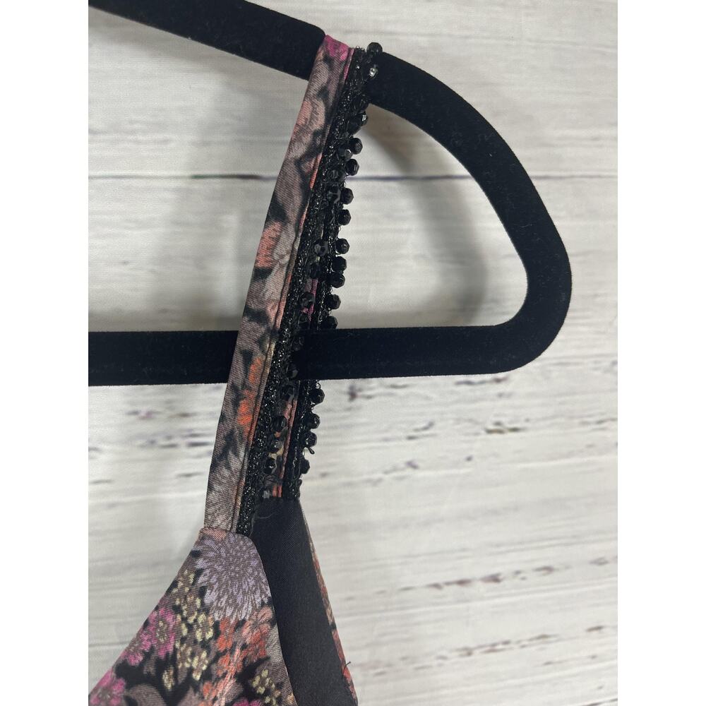 DB Studio Dress Women's 16 Floral Sleeveless Tiered Chiffon Beaded Maxi Formal - Picture 6 of 11